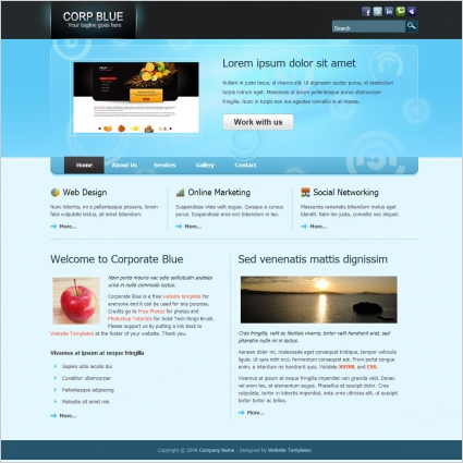 Website Templates Free Download Html With Css Javascript Code  vgrenew
